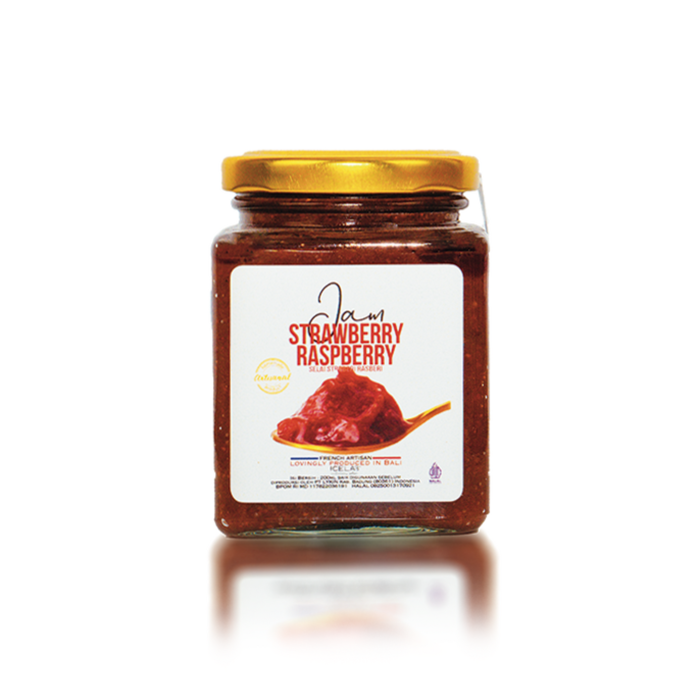 Strawberry Raspberry Jam in Jar