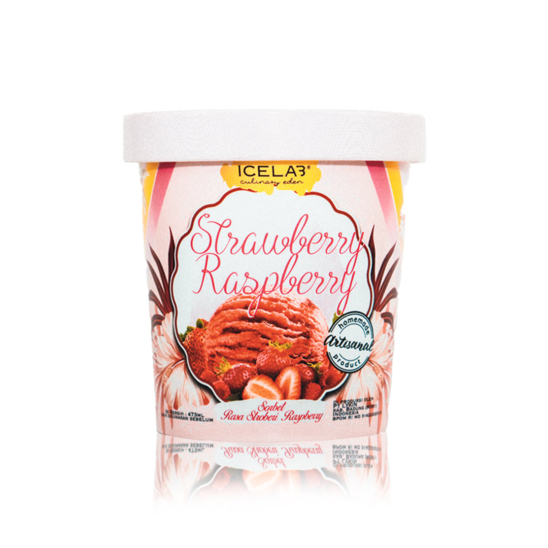 Icelab Bali 16oz Strawberry Raspberry Gelato