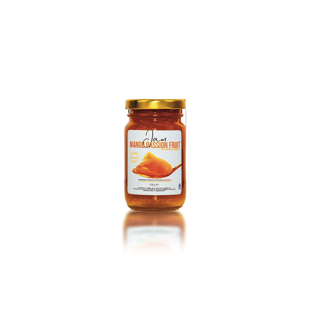 Mango Pasion Fruit Jam In small jar