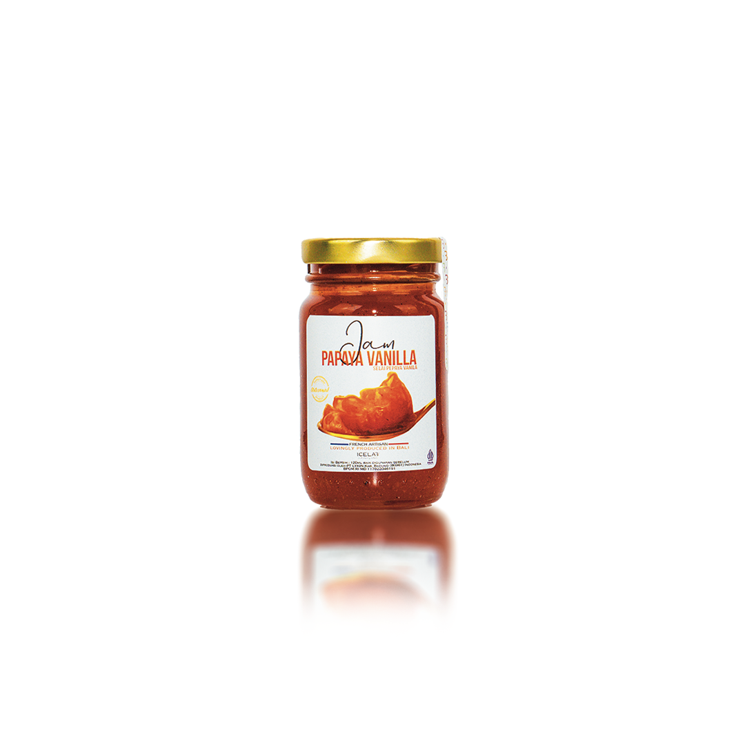 Papaya Vanilla Jam in Small Jar