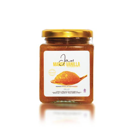 Mango Vanilla Jam in Jar