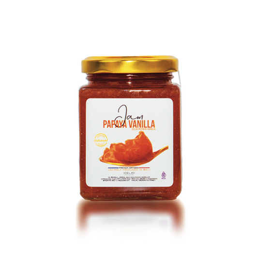 Papaya Vanilla Jam in Jar